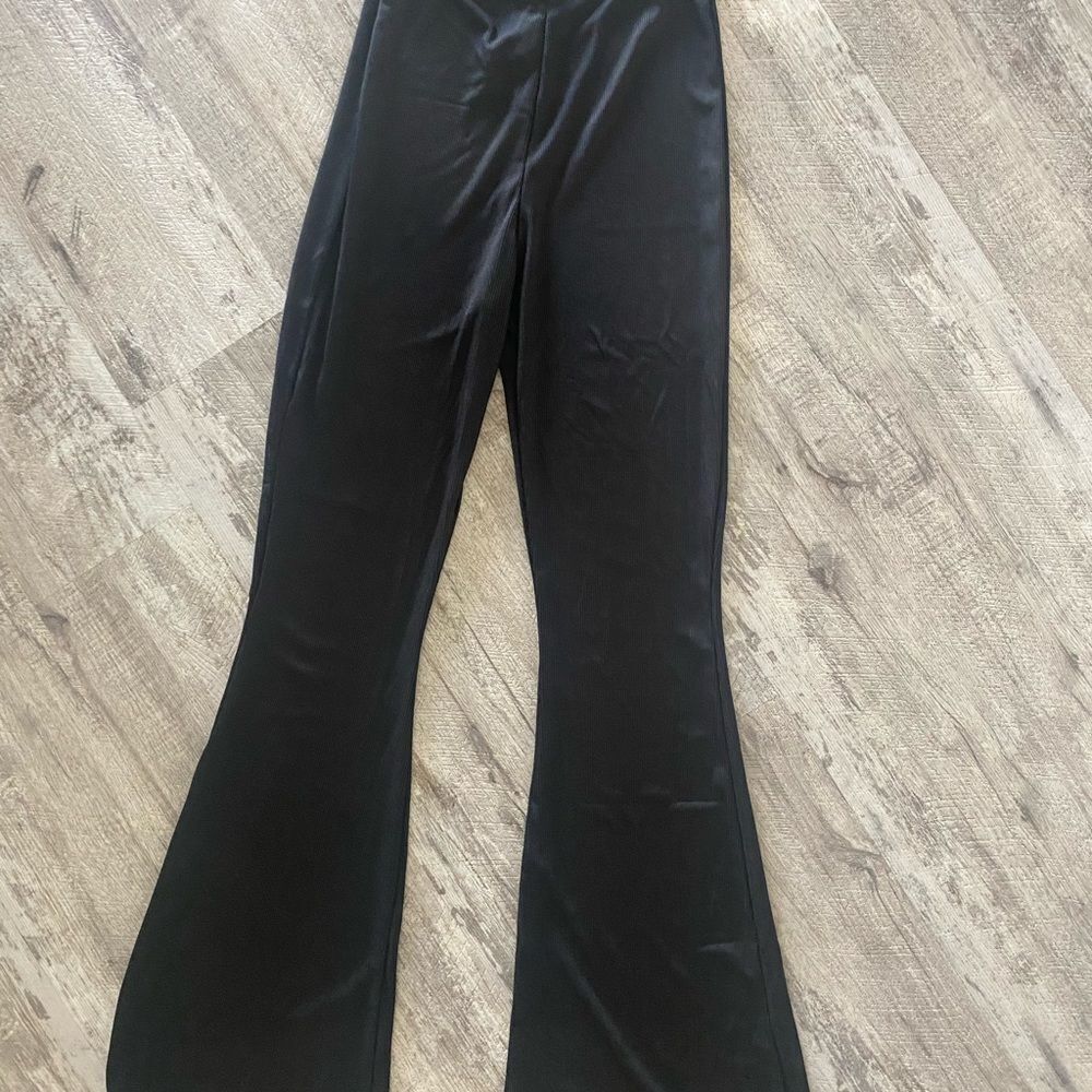 Shape Black Ribbed Flared Pants‎ - Picture 6 of 7